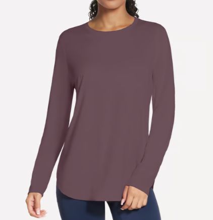 SKECHERS - GODRI SWIFT LONG SLEEVE TUNIC, Color: WHITE/BROWN, Size: S