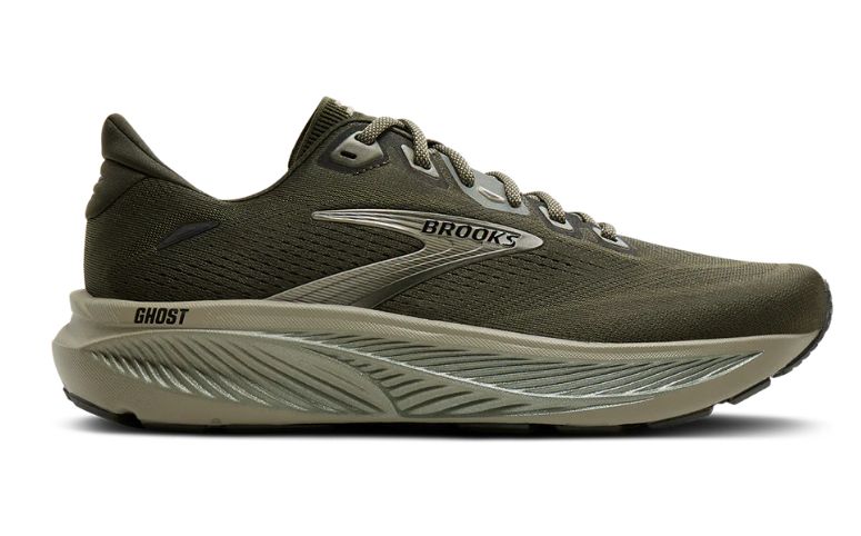 BROOKS MENS GHOST 18, Colour: FOREST NIGHT/GREEN/BLACK, Size: 8.5, Width: MEDIUM/D