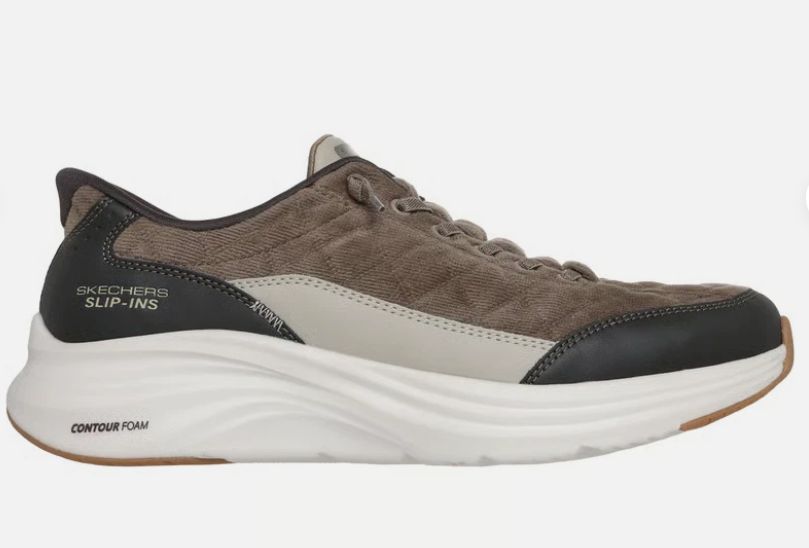 MEN'S SKECHERS SLIP INS- CONTOUR FOAM CORDELUX, Color: OLIVE, Size: 8.5