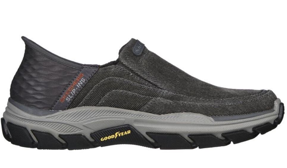 MEN'S SKECHERS SLIP INS - RESPECTED HOLMGREN, Color: CHARCOAL, Size: 7.5, Width: REGULAR