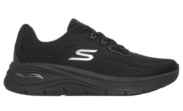 WOMEN'S SKECHERS - ARCH FIT 3.0 EASY FLOW, Color: BLACK, Size: 6