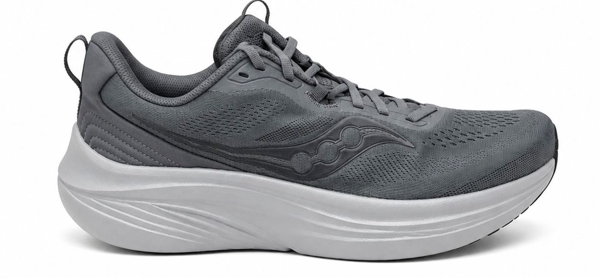 MEN'S SAUCONY - LANCER RUN, Color: CARBON/EBONY, Size: 8.5