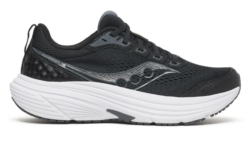 WOMEN'S SAUCONY - COHESION 19, Color: BLACK/WHITE, Size: 6, Width: M