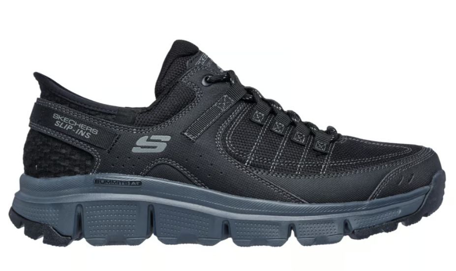 MEN'S SKECHERS SLIP INS - SUMMITS AT, Color: BLACK/CHARCOAL, Size: 9, Width: WIDE