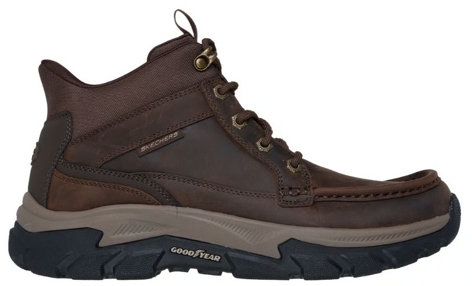MEN'S SKECHERS SLIP INS BOOTS - RESPECTED 2.0 HAGLER, Color: COCOA, Size: 9, Width: REGULAR