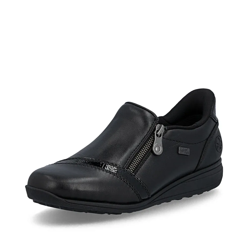 Rieker Women's Wide Shoes - 47264, Colour: BLACK, Size: 37