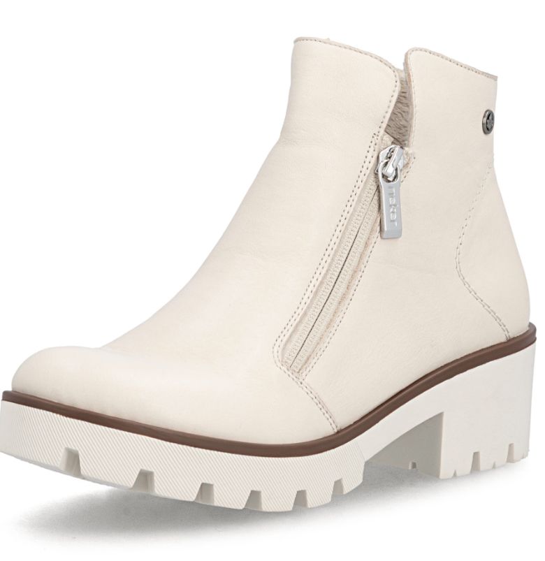 RIEKER SHORT DRESS BOOT - 79254, Colour: BEIGE, Size: 37