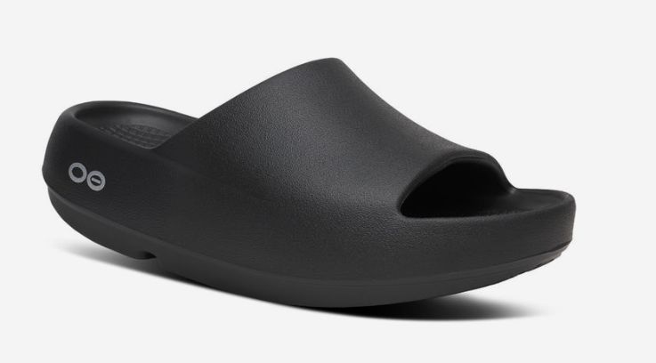 OOFOS OOAHH PLUS, Color: BLACK, Size: M4/W6