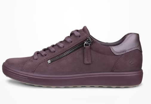 ECCO - SOFT 7 SIDE ZIP, Color: RASIN/RASIN, Size: 40
