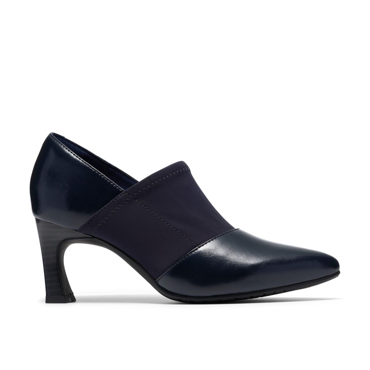 CLARKS TAMMITHA SLEEK, Color: NAVY LEATHER, Size: 7