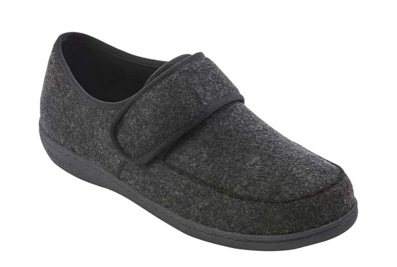 BIOTIME MEN'S SLIPPER - HARRY, Color: BLACK, Size: 8