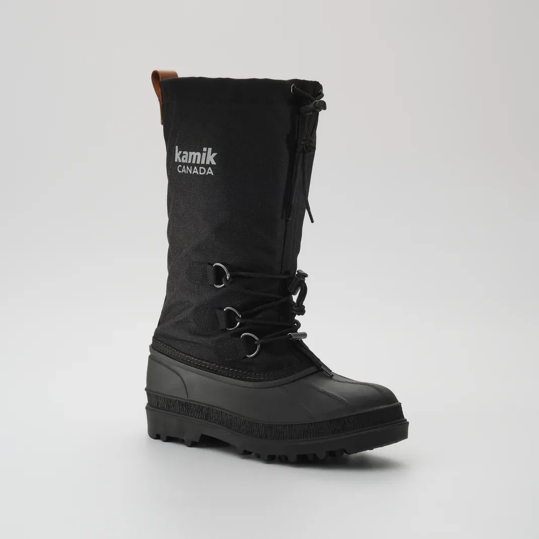 KAMIK MEN'S CANUCK, Colour: BLACK, Size: 8