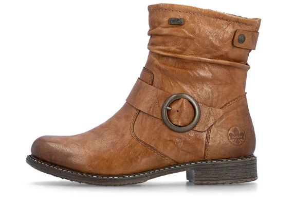 WOMEN'S RIEKER BOOT - 74857-22, Color: BROWN, Size: 37
