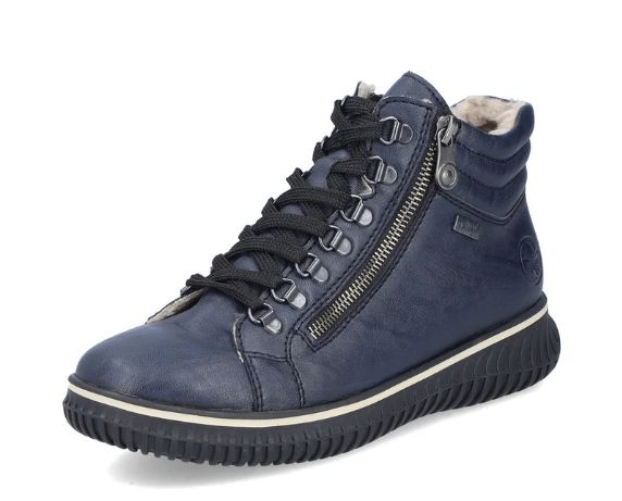 WOMEN'S RIEKER BOOT - 74233-14, Color: BLUE, Size: 37