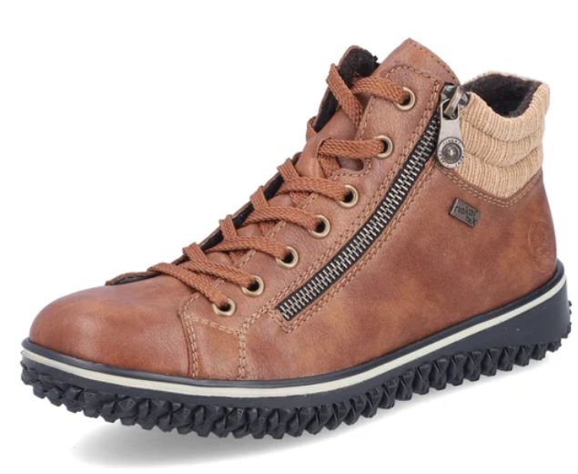 RIEKER WOMEN'S BOOT - Z4263-24, Colour: BROWN, Size: 37