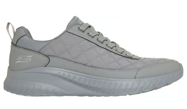 MEN'S SKECHERS SLIP INS - BOBS SQAUD CHAOS-COZY FLOW, Color: GRAY, Size: 8
