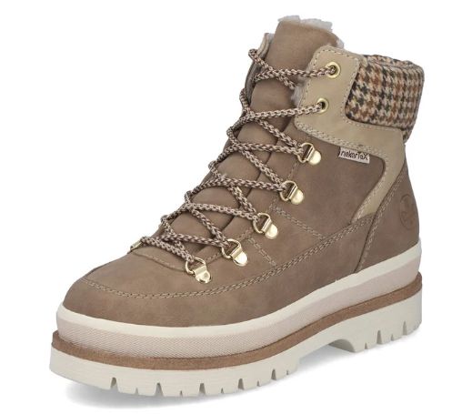 RIEKER WOMENS BOOTS Y6210-64, Color: BEIGE, Size: 37