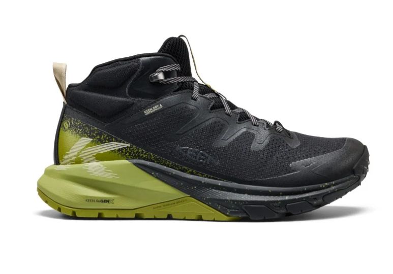 KEEN TARGHEE APEX MID WP, Color: BLACK/GOLDEN CYPRESS, Size: 9