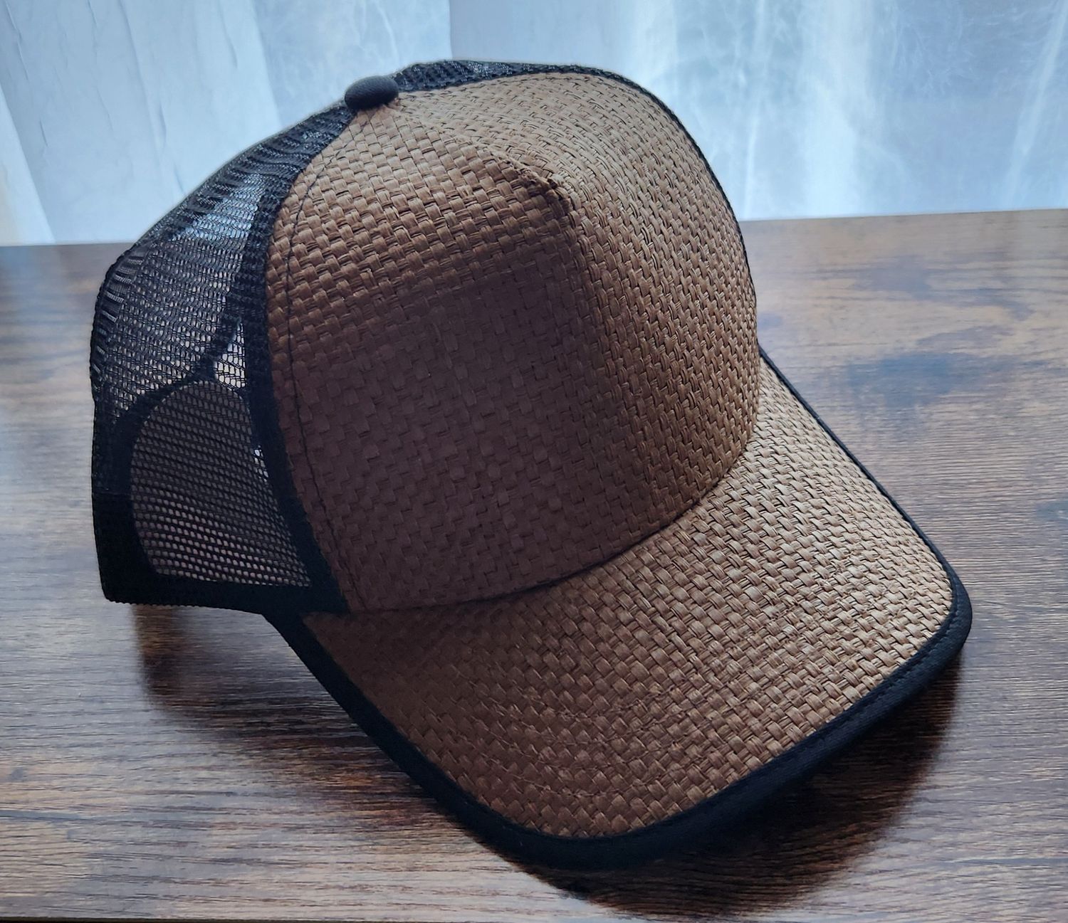 Brown Weave Trucker Hat