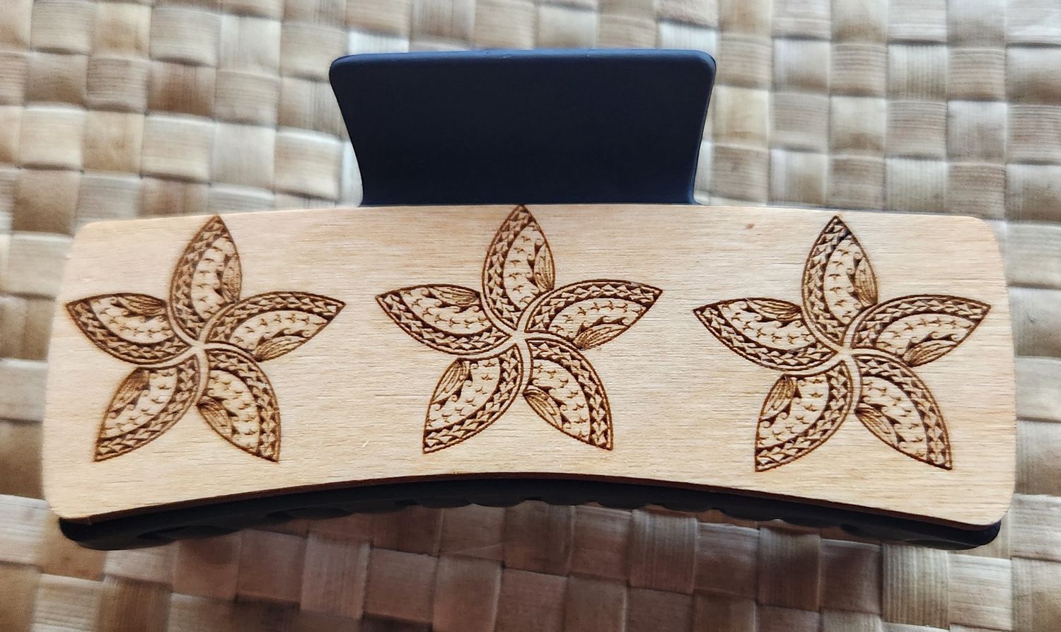 Wood Hair Clips