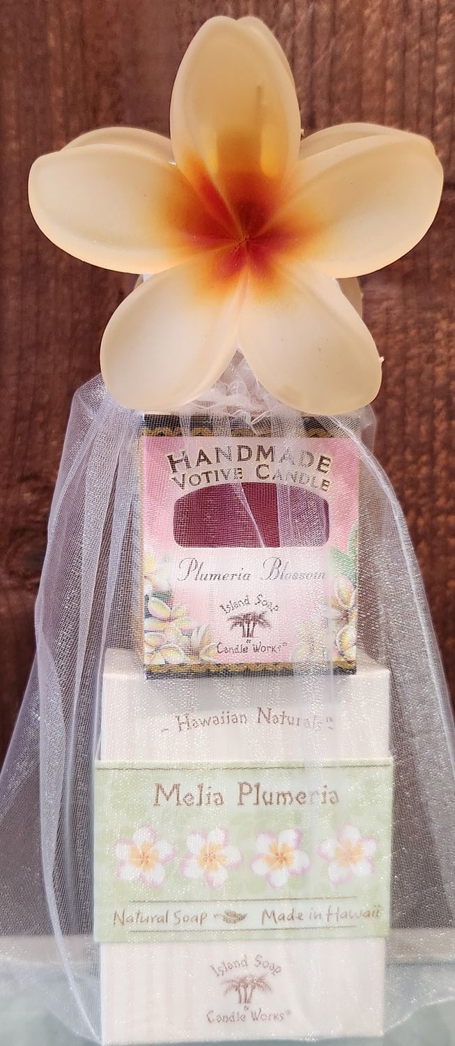 Pua Mini Gift Set, Scent: Plumeria, Size: 4.4oz