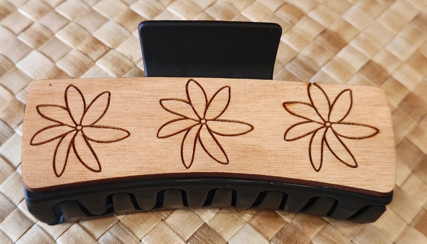 Wood Hair Clips