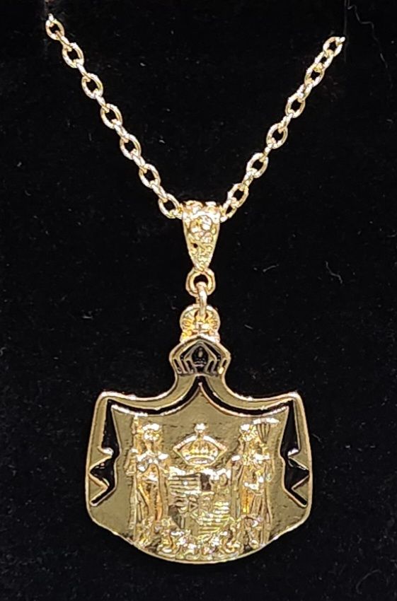 Hawaiian Coat of Arms Insignia in Hamilton Gold