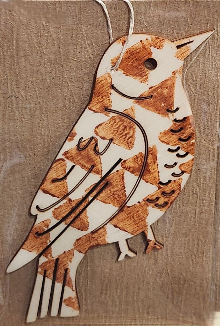 Mele Kalikimaka ornament with Hawaiian print only