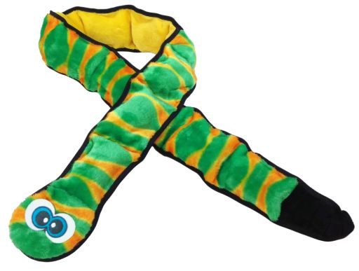 Outward Hound Invincibles Snake Plush Dog Toy  Green  XXL