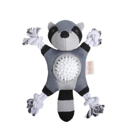 88418057 10 in. 2-in-1 Raccoon Dog Toy