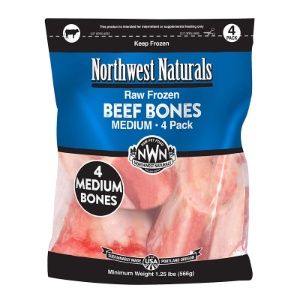 NWN Raw Beef Bone Medium 3-5&#39;&#39; 4 count