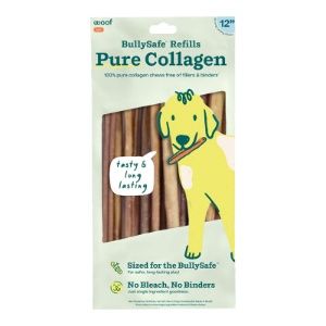 Woof Dog Bully Safe Collagen Chew 12&quot; 10 pack