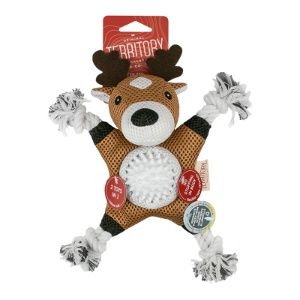 Territory 10 in. 2-in-1 Deer Dog Toy