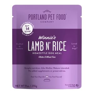 Portland Pet  Winnie's Lamb n Rice Pouch 9 oz