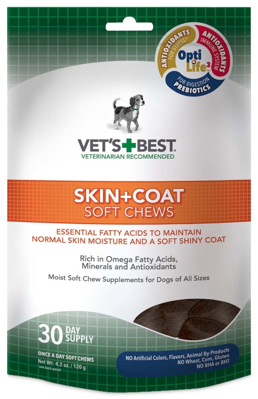 Vet&#39;s Best Skin Coat Soft Chews 30 count