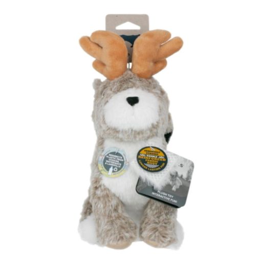 Tall Tails 9 in. Dog Plush Jackalope Twitchy Toy