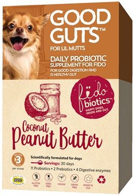 Fido Biotics Good Guts Lil Mutts Coconut Peanut Butter Probiotic
