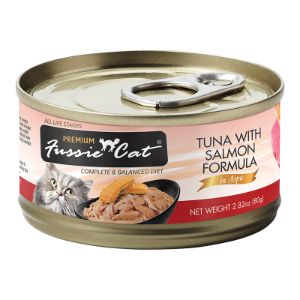 Fussie Cat Tuna &amp; Salmon 2.8 oz