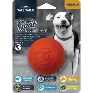Tall Tails Goat Ball Orange 3"