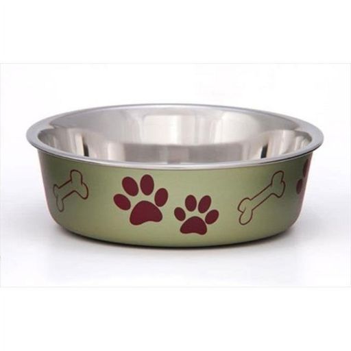Loving Pets Metallic Dog Bowl Artichoke  LG