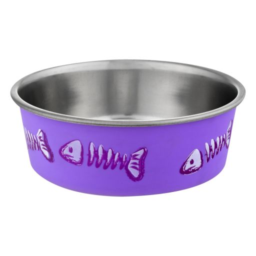 Loving Pets Bella Pet Bowl X-Small Fish Purple