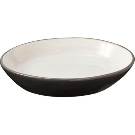 Spot 2Tone Oval Cat Dish Grey  1ea/6 in