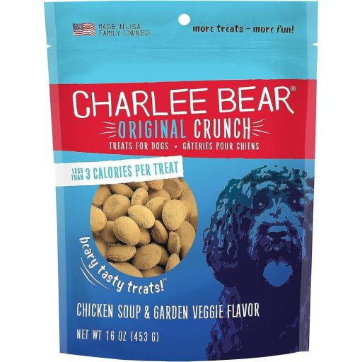 Charlee Bear Chicken Soup &amp; Garden Veggie Dog Treats 16 oz.