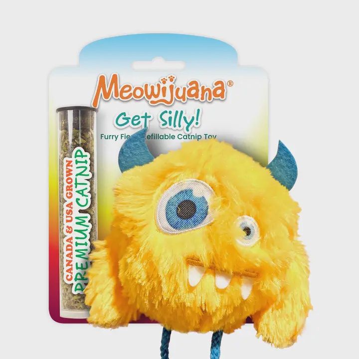 Meowijuana Get Silly Furry Fiend Refillable Cat Toy
