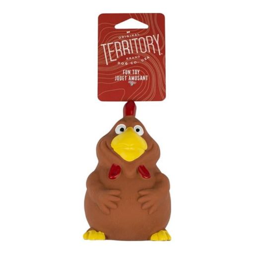 Territory Dog Latex Squeaker Chicken 3.6 inch
