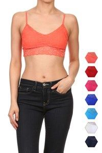 M U.S.A Padded Lace Bralette
