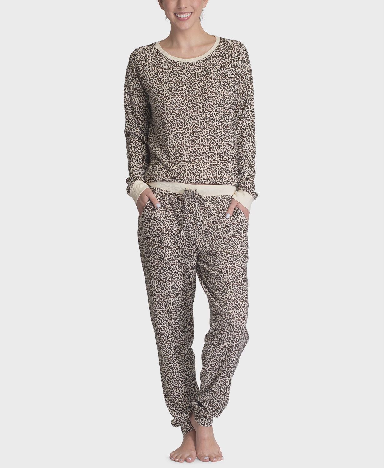 Muk Luks Butter Knit Hacci Lounge Pajama Set