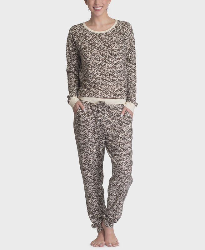Muk Luks Butter Knit Hacci Lounge Pajama Set