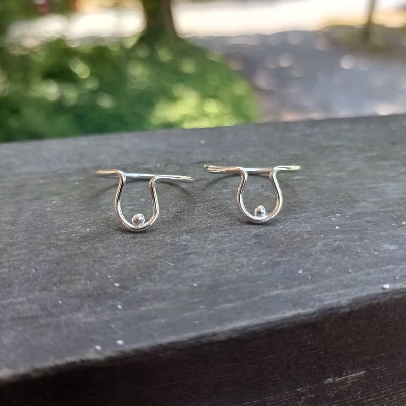 Collin Swope Sterling Silver Breast Friend Boobie Ring