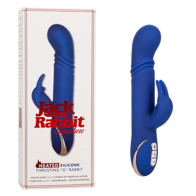 California Exotics Jack Rabbit Signature Heated Silicone Thrusting &quot;G&quot; Rabbit